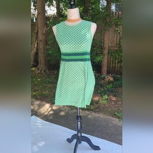 Green Polka Dot Mini Dress